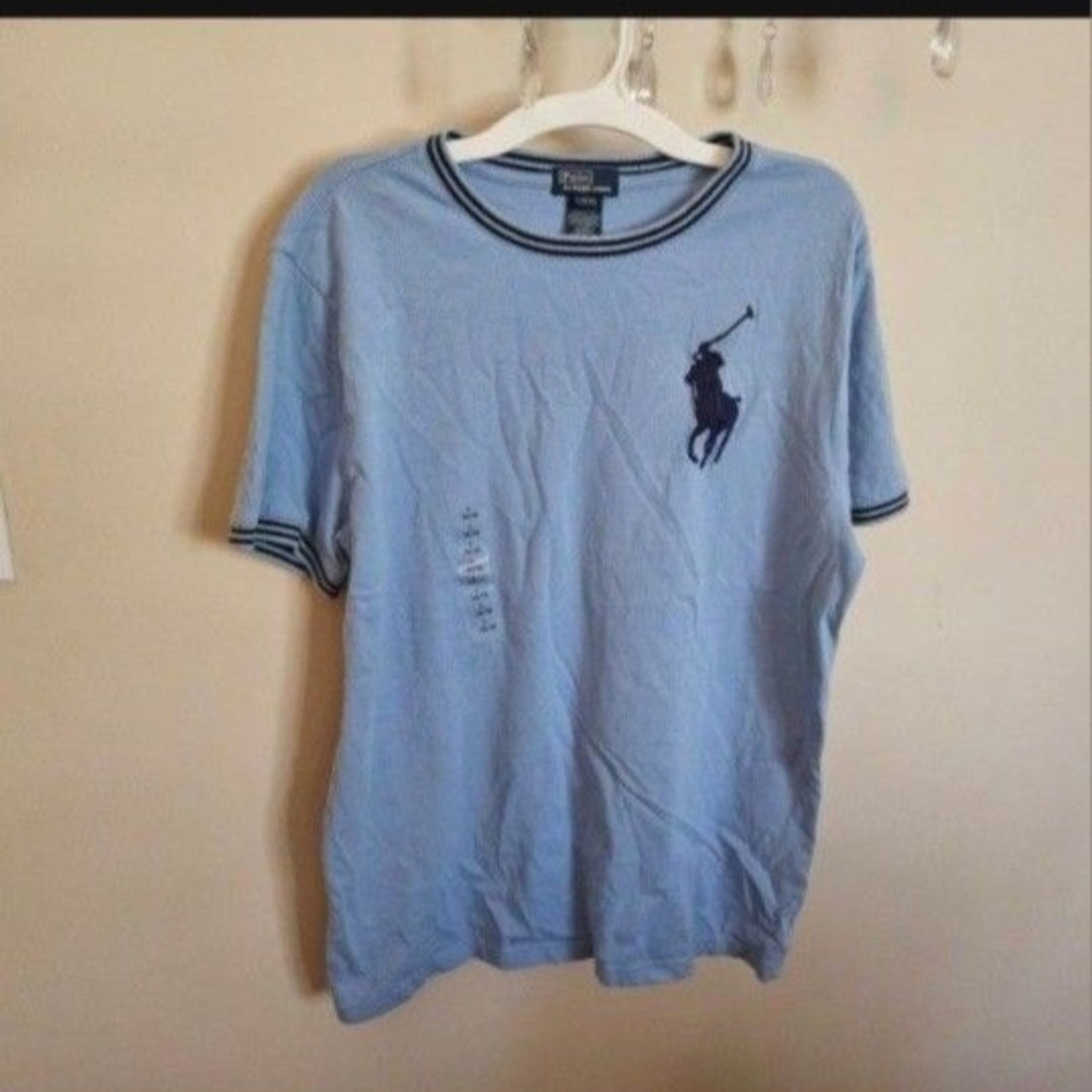 Polo by Ralph Lauren Blue Short Sleeve Tee Iconic Design